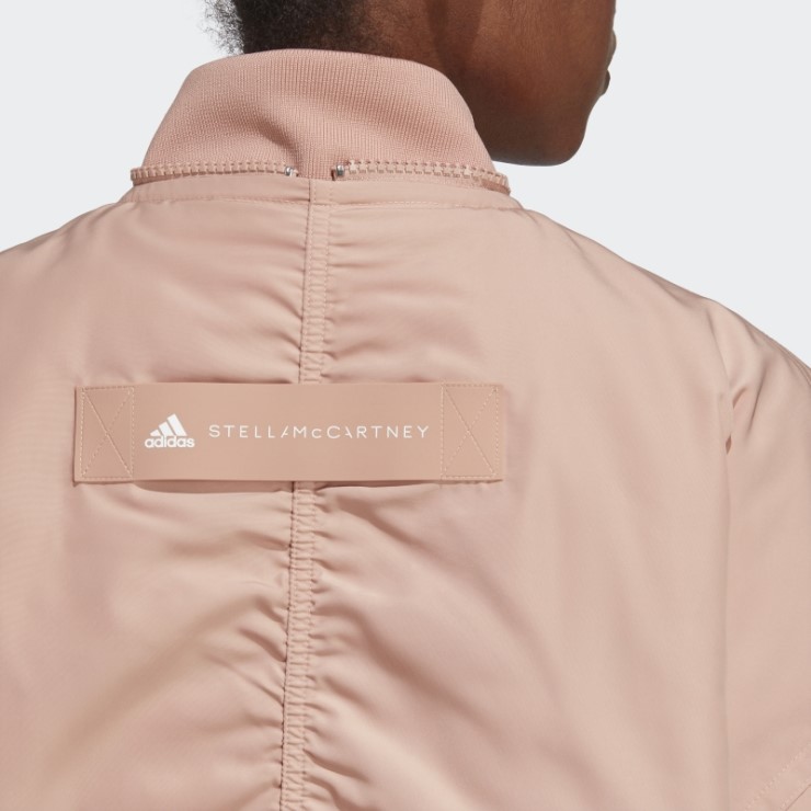 Chaqueta Bomber Tejida Adidas By Stella Mccartney Suave Almendra Caliente