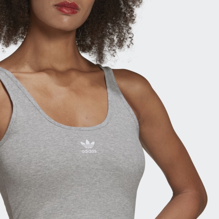 Camiseta Sin Mangas Adicolor Essentials Gris Medio Adidas