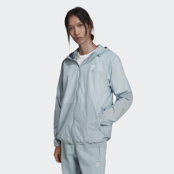 Chaqueta Cortavientos Adidas Adicolor Essentials Trefoil Gris