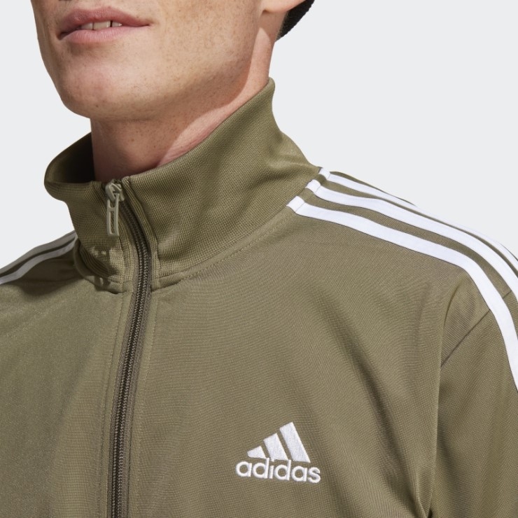 Chándal Adidas Basic 3-stripes Tricot Verde Oliva