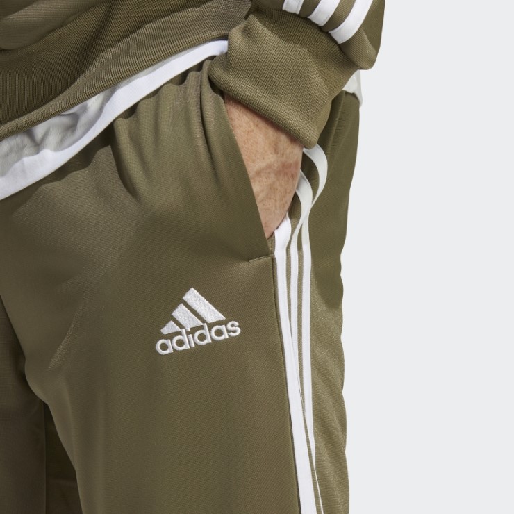 Chándal Adidas Basic 3-stripes Tricot Verde Oliva