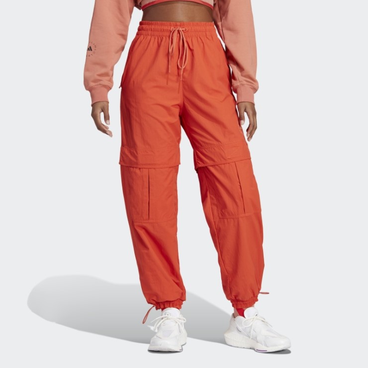 Burnt Cayenne Adidas By Stella Mccartney Pantalones De Chándal Tejidos Sólidos Truecasuals Caliente