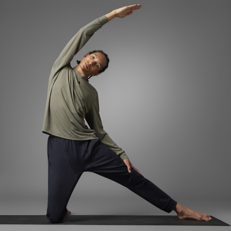 Camiseta De Manga Larga De Yoga Branch Authentic Balance Adidas