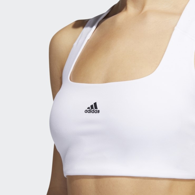 Sujetador De Entrenamiento Powerimpact Blanco De Sujeción Media Adidas