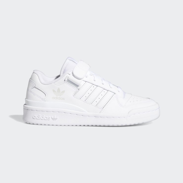 Foro Bajo Zapatos Blanco Adidas Moda