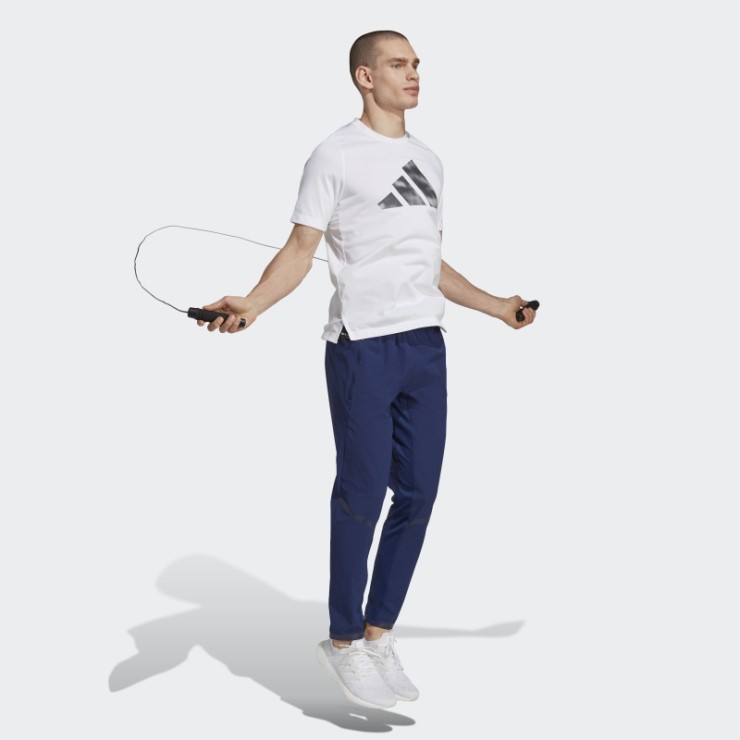 Adidas Azul Oscuro Diseñado Para Entrenar Pantalones De Entrenamiento De Cordura