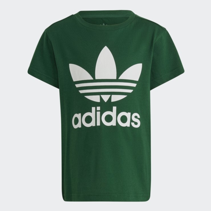 Camiseta Adicolor Verde Oscuro Trefoil Adidas