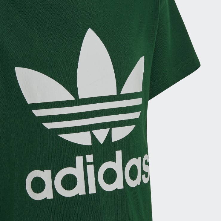 Camiseta Adicolor Verde Oscuro Trefoil Adidas