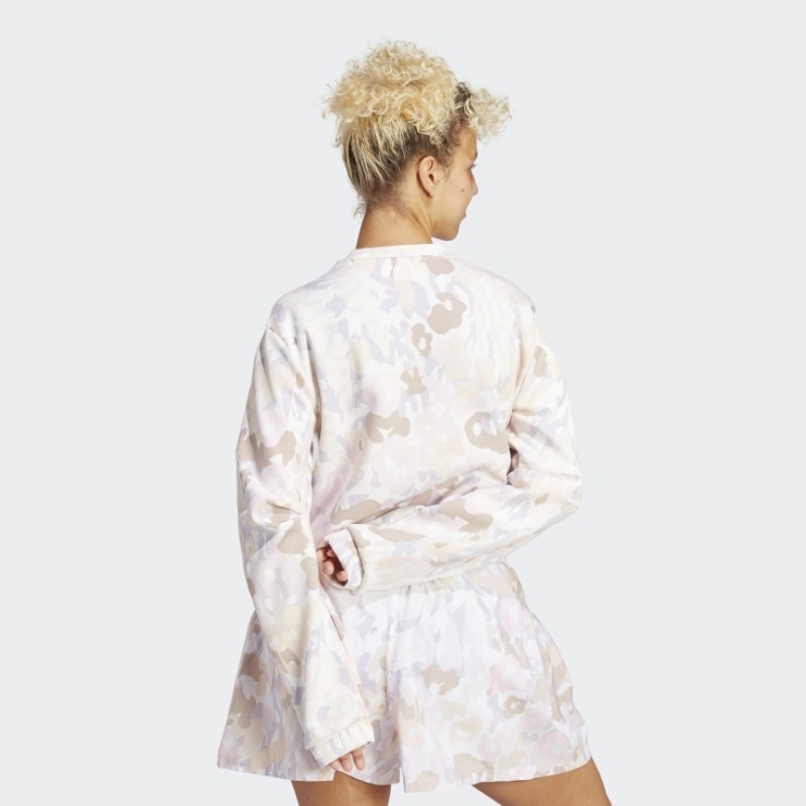 Adidas Sudadera Gráfica Blanca