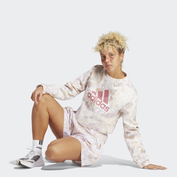 Adidas Sudadera Gráfica Blanca
