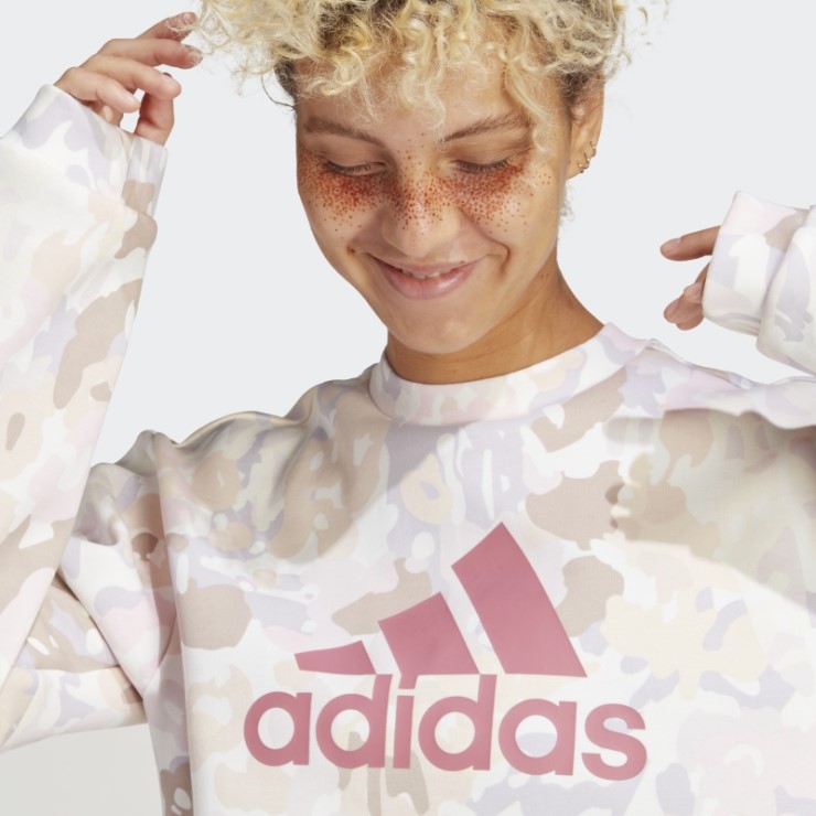 Adidas Sudadera Gráfica Blanca