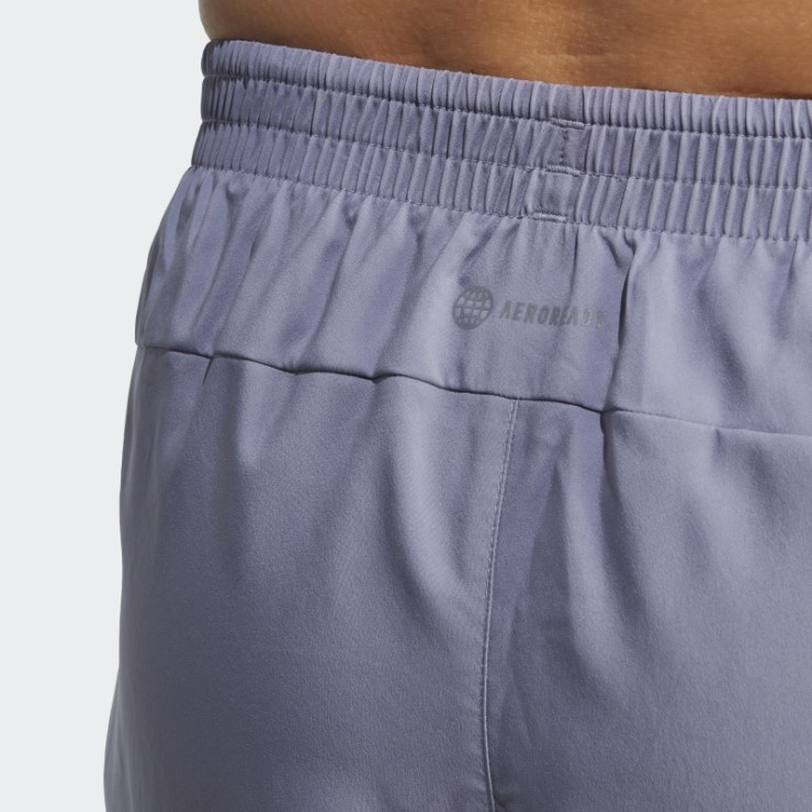 Pantalón Corto Adidas Plata Violeta Boston Marathon 2023 Own The Run