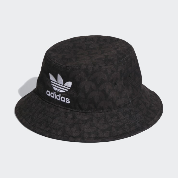 Sombrero De Pescador Con Estampado De Monograma Adidas Negro