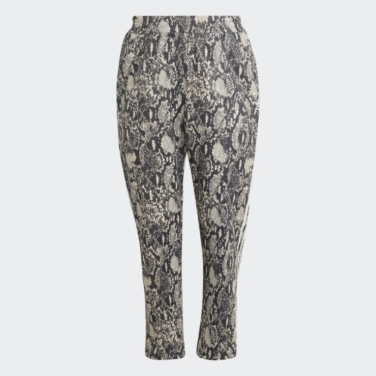 Pantalones De Chándal Negros De Pitón (tallas Grandes) Adidas