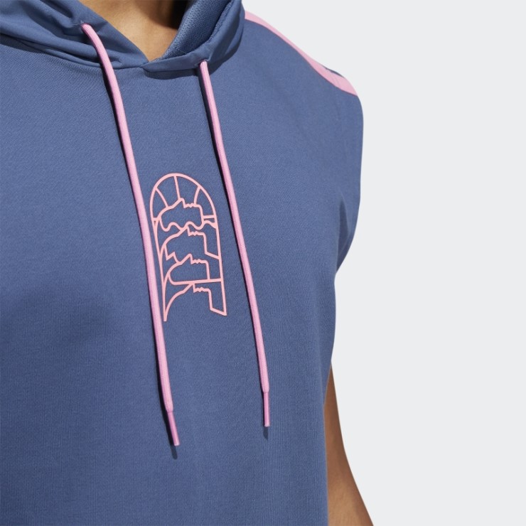 Steel Adidas World Wide Hoops Sudadera Con Capucha Sin Mangas (género Neutral)