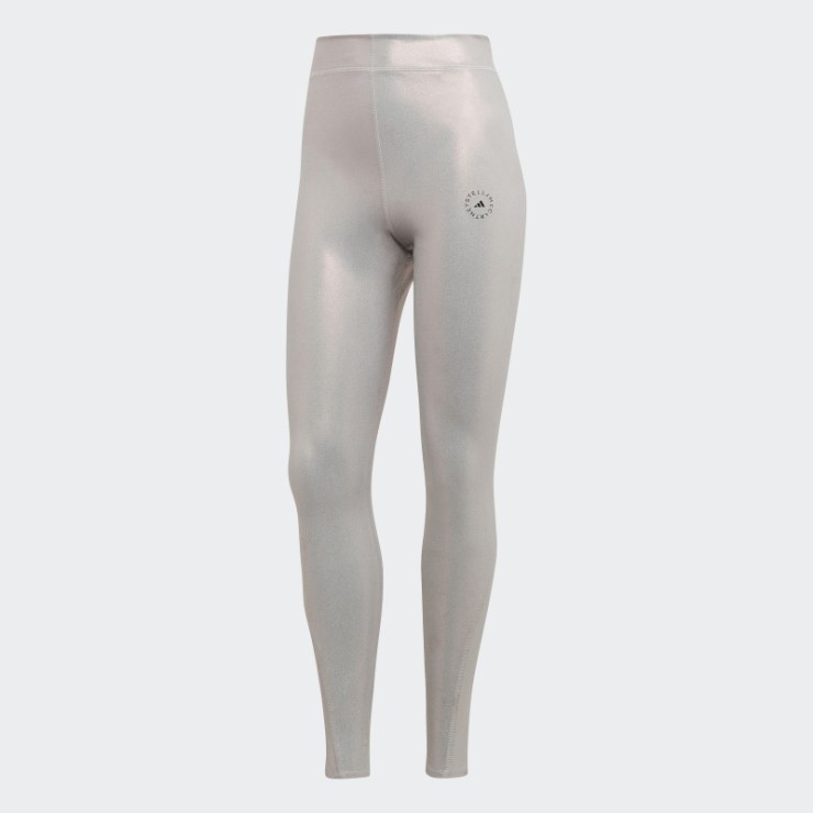 Adidas By Stella Mccartney Leggings De Entrenamiento Brillantes Caliente Brumoso Rosa