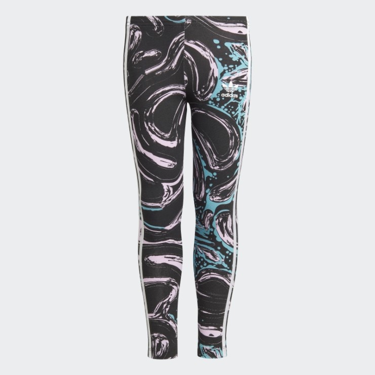 Conjunto De Leggings Con Capucha Y Gráfico Lila De Adidas