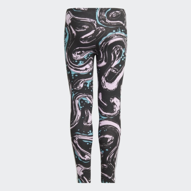 Conjunto De Leggings Con Capucha Y Gráfico Lila De Adidas
