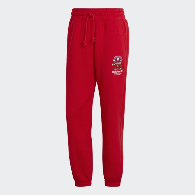 Joggers Deportivos De Navidad (género Neutral) Rojo Adidas