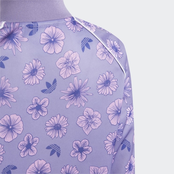 Chándal Floral Adidas Lila