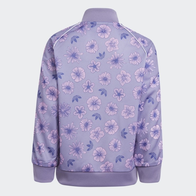 Chándal Floral Lila De Adidas