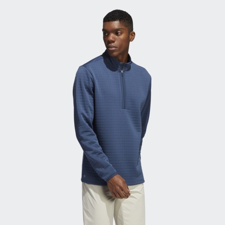 Sudadera Adidas Dwr 1/4-zip Azul Marino
