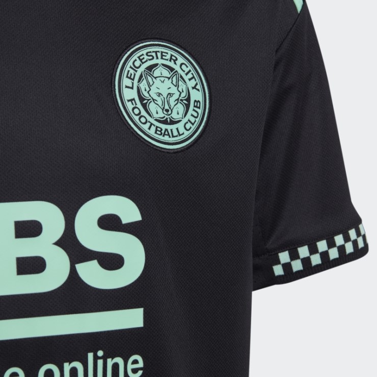 Camiseta Leicester City Fc 22/23 Segunda Equipación Negro Adidas