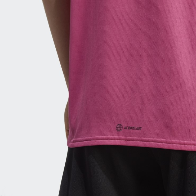 Camiseta Fucsia De Adidas Diseñada Para El Movimiento Hiit Training