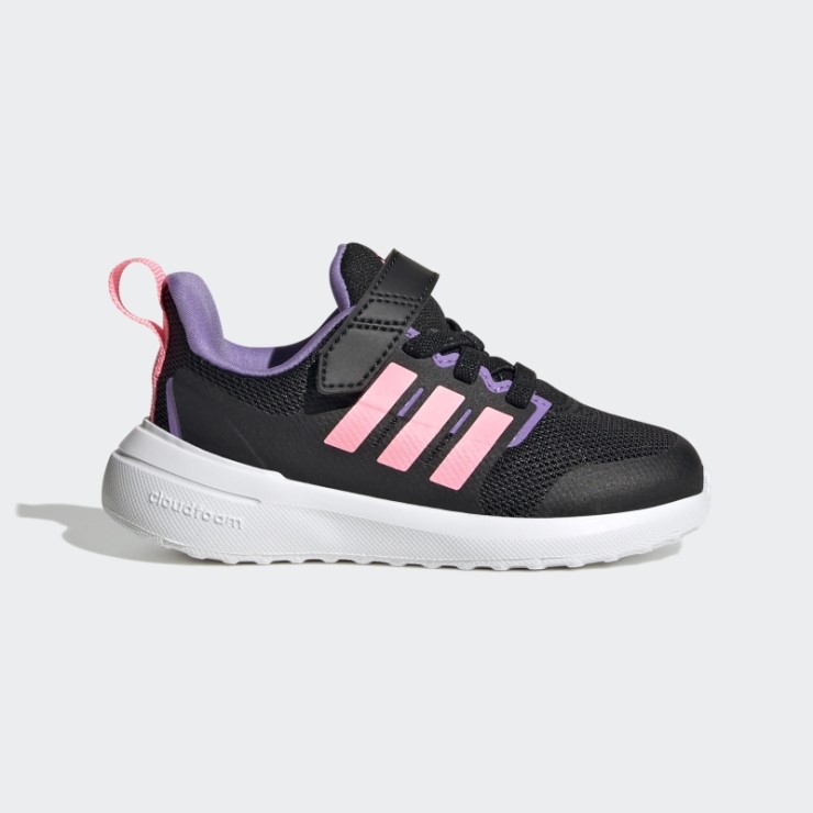 Violeta Adidas Fortarun 2.0 Cloudfoam Elastic Lace Top Strap Zapatos