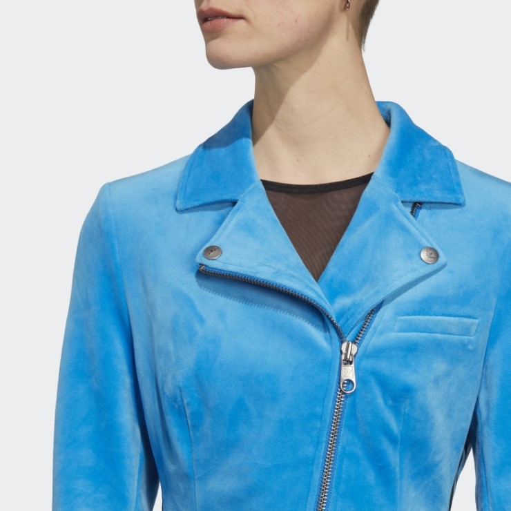 Azul Pájaro Versión Azul Biker Santiago Chaqueta Adidas