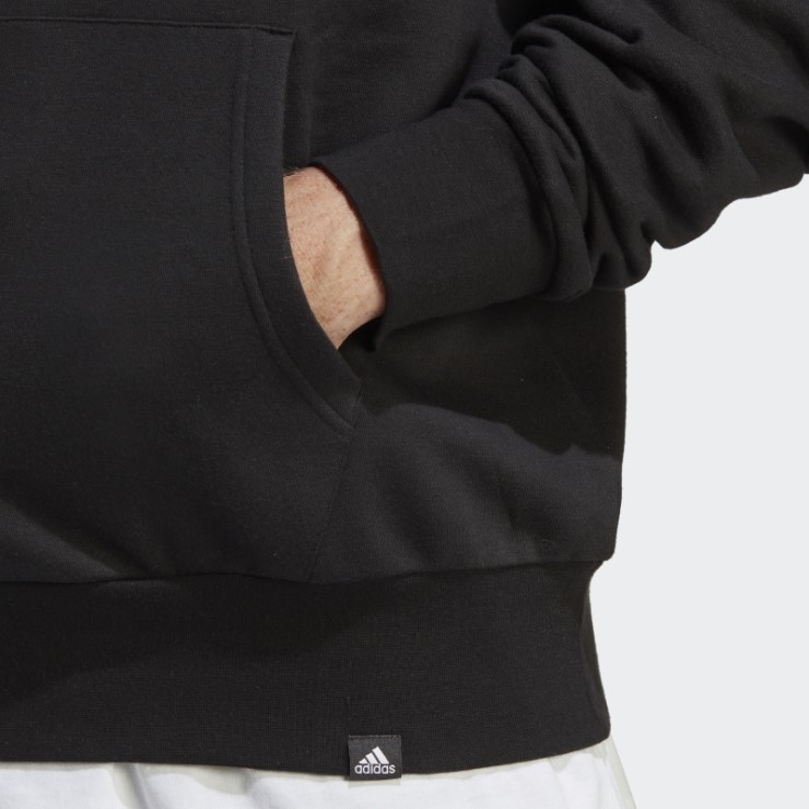 Adidas Sudadera Negra Con Gráfico