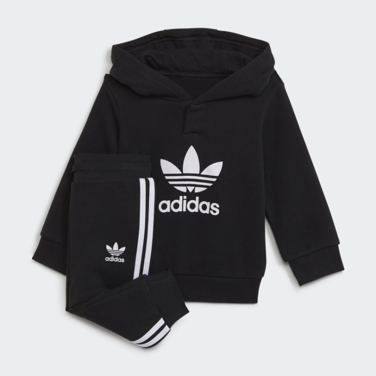Adidas Adicolor Sudadera Con Capucha Conjunto Blanco