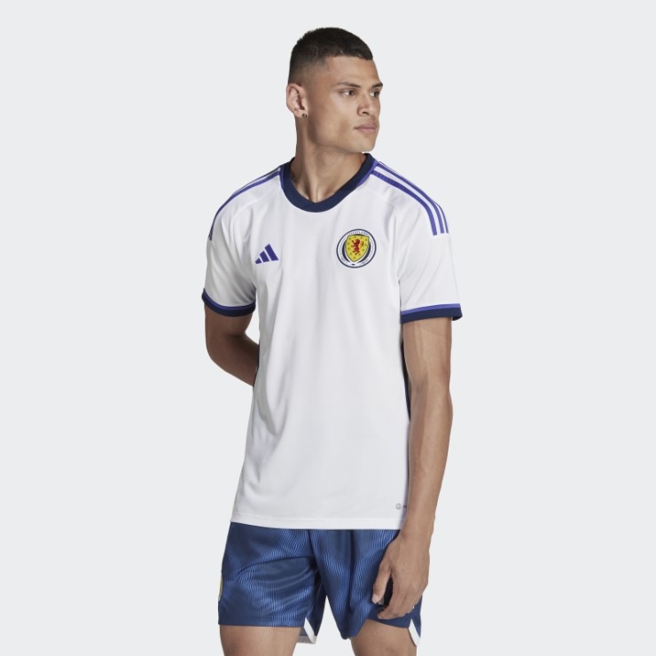 Camiseta Escocia 22 Segunda Equipacion Adidas Blanca
