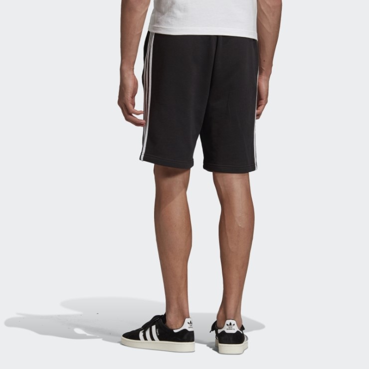 Pantalón Corto De Chándal De 3 Rayas Negro Adidas