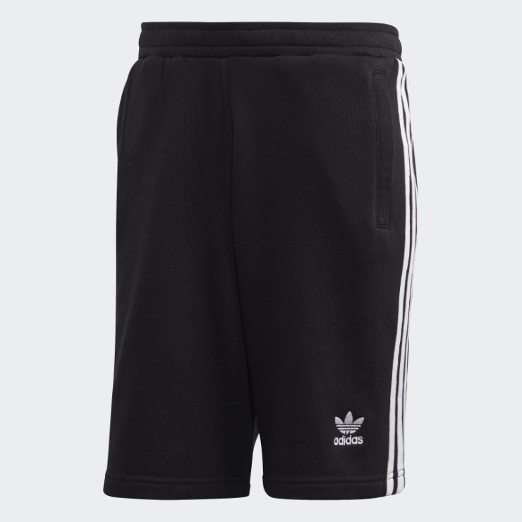 Pantalón Corto De Chándal De 3 Rayas Negro Adidas