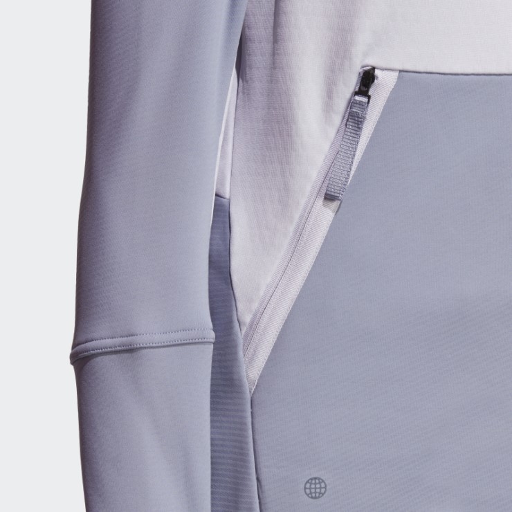 Adidas Terrex Tech Flooce Chaqueta De Forro Polar Con Capucha Para Senderismo Plata Amanecer