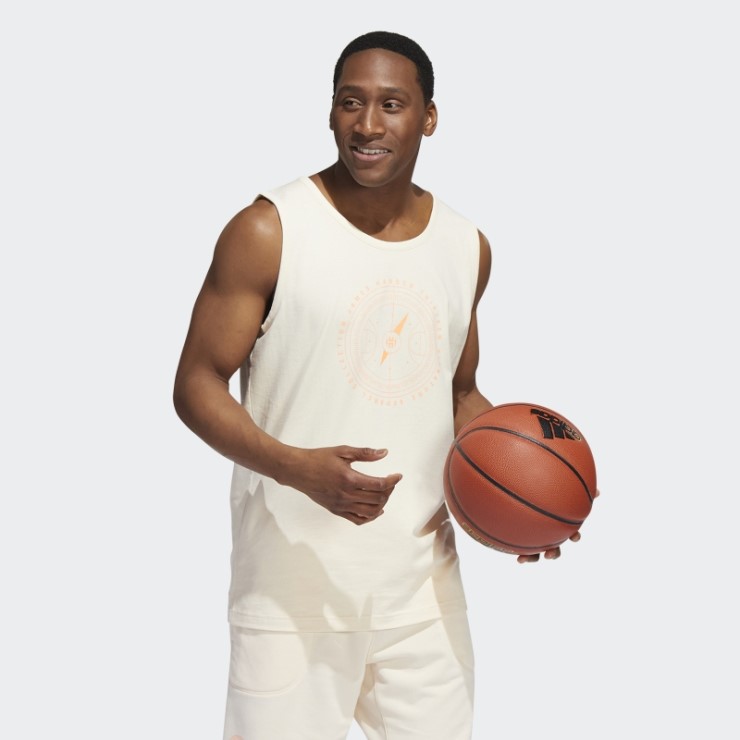 Adidas Ecru Tint Harden Vol. 6 Canales 3 Camiseta Sin Mangas