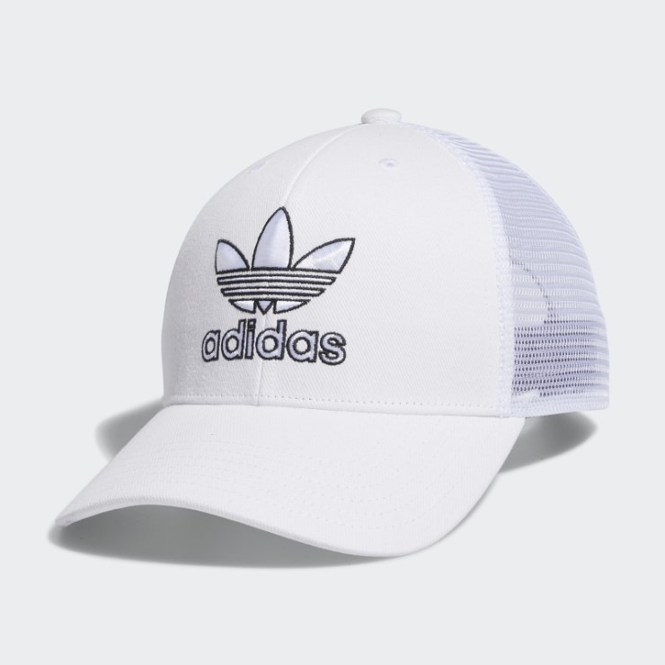Gorra Trucker Estructurada Adidas Blanco