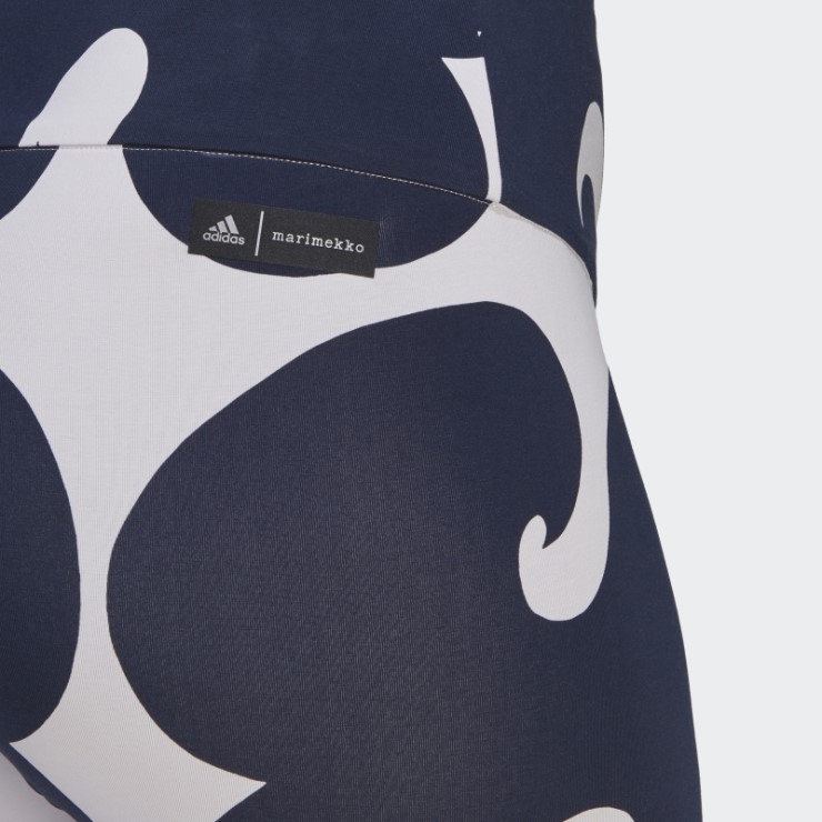 Mallas Cortas Adidas Marimekko Rib Hasta La Rodilla (talla Grande) Tinte Morado