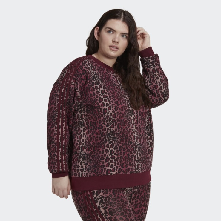 Sudadera Granate Adidas Crew (talla Grande)