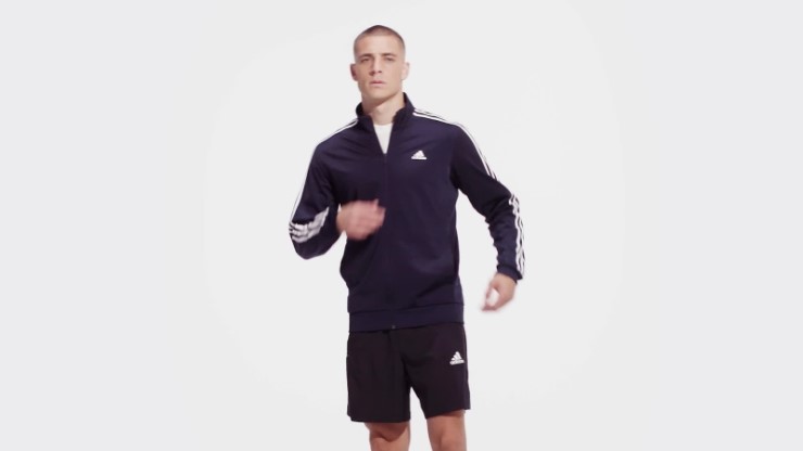 Camiseta De Entrenamiento Adidas Essentials Warm-up 3 Rayas Tinta