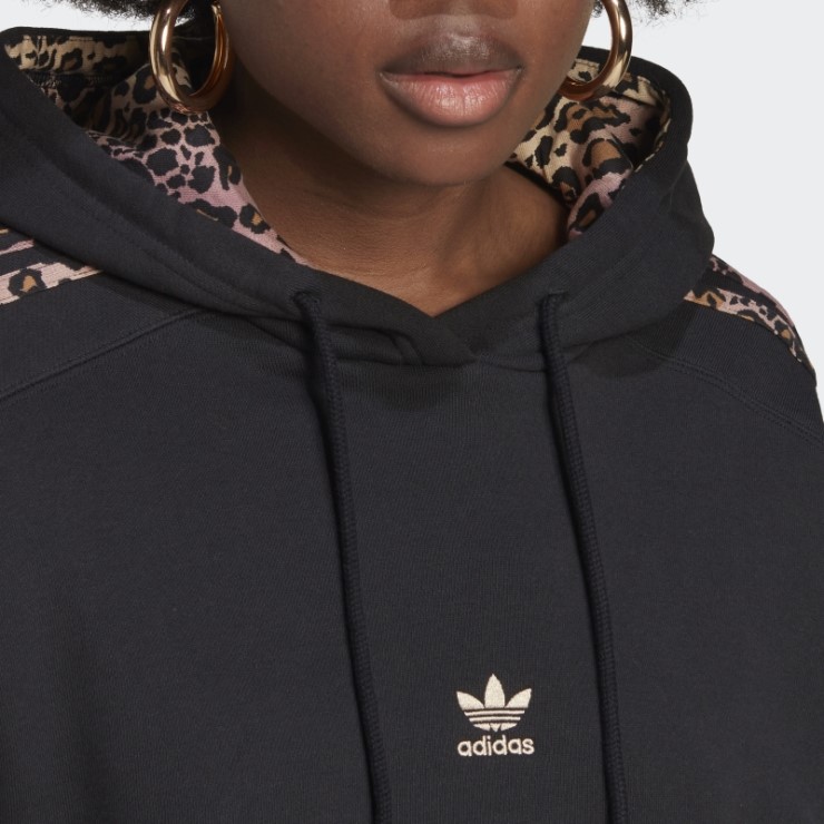Sudadera Con Capucha Logo Negro Adidas