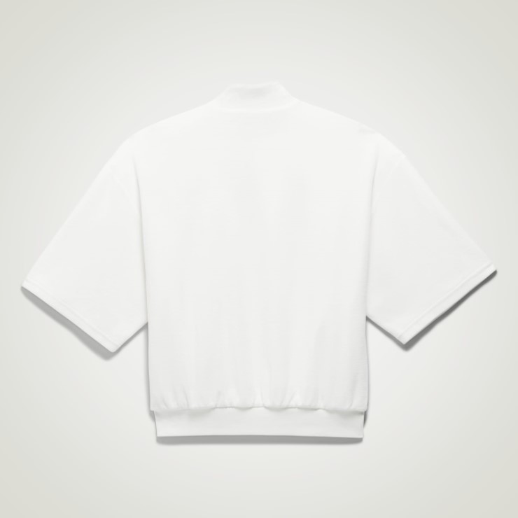 Sudadera Adidas One Basketball Velour 1/2-zip Blanco Caliente