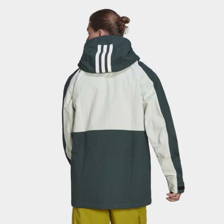 Adidas Terrex Chaqueta De Nieve Posconsumo De 3 Capas Verde