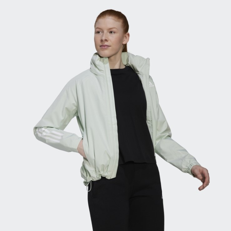 Chaqueta Adidas Bsc 3-stripes Rain.rdy Verde