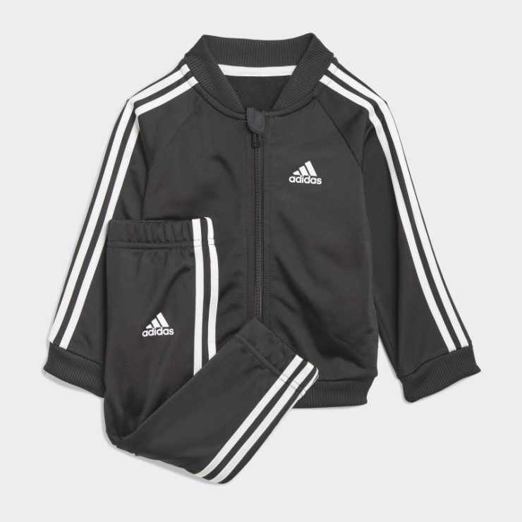 Adidas Chándal Negro De Tricot Con 3 Rayas