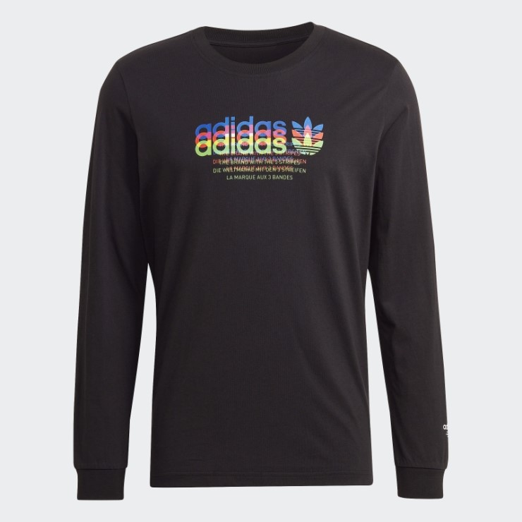 Camiseta De Manga Larga Hyperreal Adidas Negra