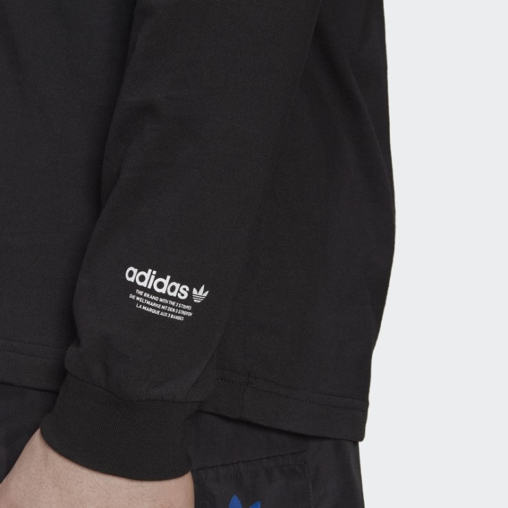 Camiseta De Manga Larga Hyperreal Adidas Negra