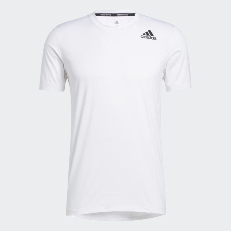 Camiseta Adidas Techfit Ajustada Blanca