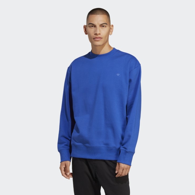 Sudadera Azul Adidas Adicolor Contempo Crew French Terry